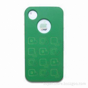 Laser Engraved Image Flexible Twisted Silicone Case in Various Colors, Suitable for iPhone